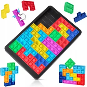    TETRIS-SILIKON-PUZZLE ANTI-STRESS-BLASEN-PUZZLE-SENSORISCHES SPIELZEUG