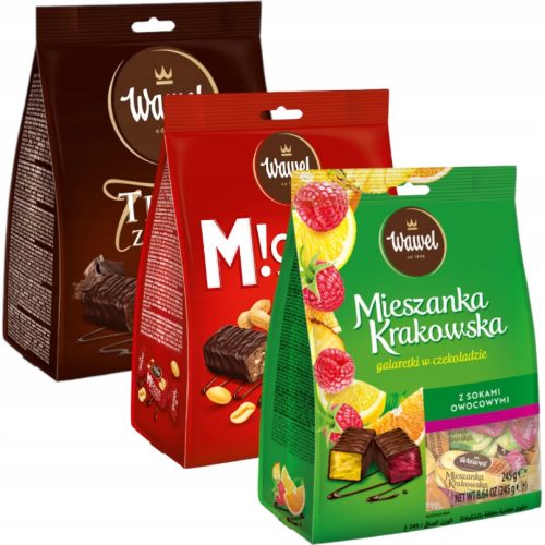 Wawel Weihnachtskonfektmischung: Trüffel, Michałki & Krakauer Mischung, 3x245g