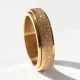  MATT GOLD RING, drehbarer Anti-Stress-Ring aus chirurgischem Stahl