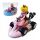  Super Mario Kart Princess Peach Figur mit zurückziehbarem Mariokart