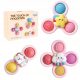  FIDGET SPINNER POP IT SENSORISCHES SPIELZEUG, AUSWECHSELBAR, 3 STÜCK. WOOPIE BABY