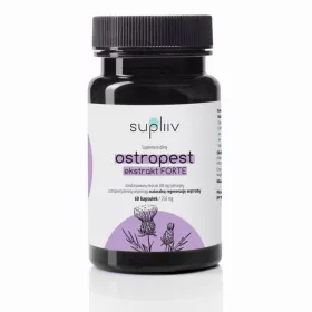   Supliiv Ostropest Forte - Hochkonzentriertes Mariendistel Extrakt, 60 Kapseln