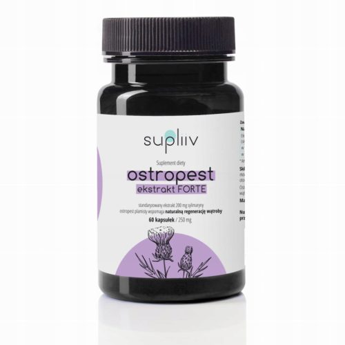 Supliiv Ostropest Forte - Hochkonzentriertes Mariendistel Extrakt, 60 Kapseln