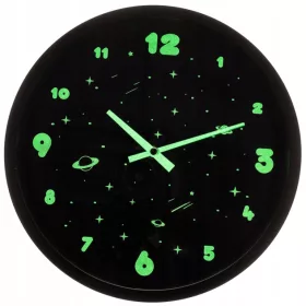    WANDUHR „COSMOS“ – GESCHENK FÜR EINEN JUNGEN, KIND – LEUCHTET IM DUNKEL