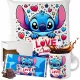  SET KISSENBECHER SCHOKOLADENSTICH STITCH ENGEL GESCHENK FÜR EIN KIND