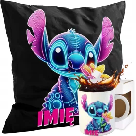   SET SCHWARZE KISSENBECHER LILO UND STICH STITCH ENGEL KINDERGESCHENK 2