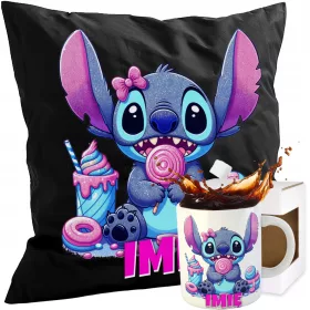    SET SCHWARZE KISSENBECHER LILO UND STICH STITCH ENGEL KINDERGESCHENK 5
