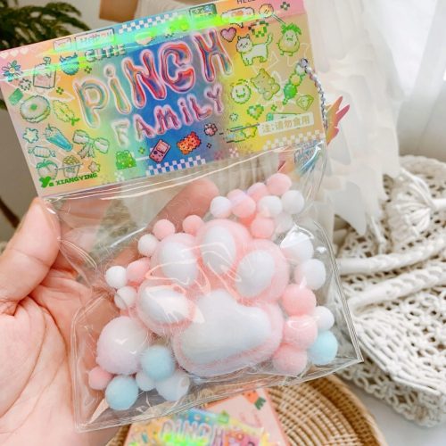  Dropshipping Fidget Toy Mini Squishy Toys Kawaii Plüsch Weiche Katzenpfote, Gummi
