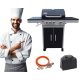  DEKRAFT GASGRILL 3+1 BRENNER GUSSEISENGRILL + ABDECKUNG DE (NEBRASKA)