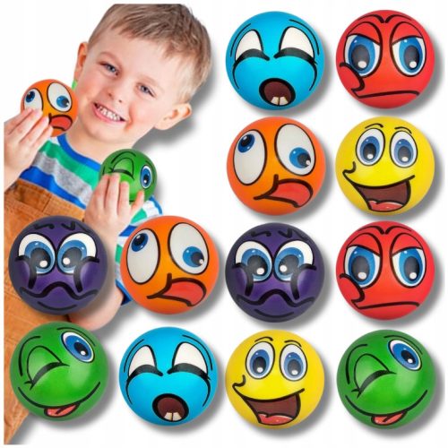  SENSORISCHE ANTI-STRESS-BÄLLE 12 STÜCK SQUITS FÜR KINDER UND ERWACHSENE