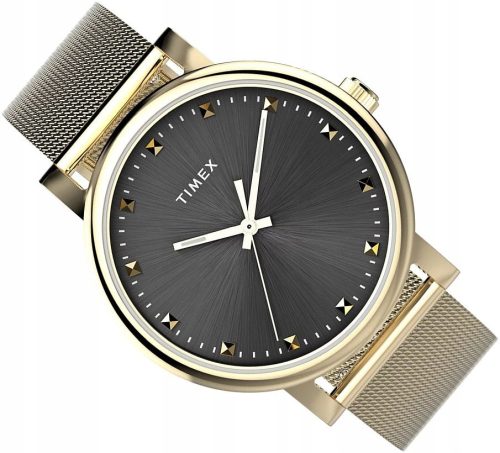  MODISCHE GOLD-DAMENUHR TIMEX TW2W19500 GOLD MESH TRANSCEND - SET!