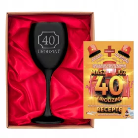    Weinglas-Set, Grußkarte zum 40. Geburtstag einer Frau, Rezept