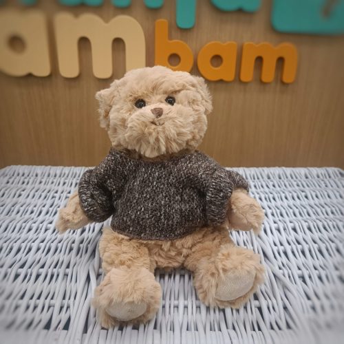  Teddybär Louis im grauen Pullover 25 cm (Bukowski Design)