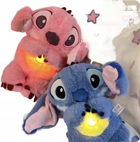  Pink Stitch Atmungsaktiver Teddybär, beruhigendes Schlaf-Otter-Spielzeug für Kinder