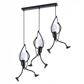  MODERNE HÄNGEDECKENLAMPE PEOPLE HUMANOID SCHWARZ