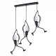  MODERNE HÄNGEDECKENLAMPE PEOPLE HUMANOID SCHWARZ
