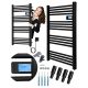 ELECTRIC LADDER Badheizkörper 500W LCD 96 cm x 54 cm schwarz LUX