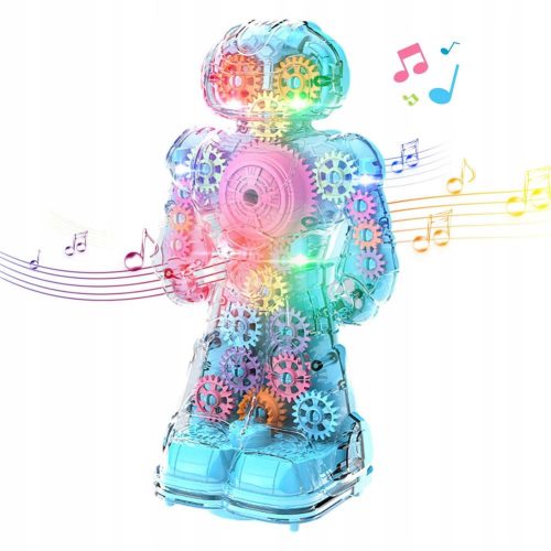  Transparenter Zahnradroboter Universal-Roboterspielzeug e