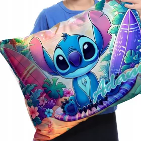    GROßES KISSEN MIT IHREM NAMEN LILO STICH STITCH GEBURTSTAG GESCHENK FÜR EIN KIND