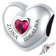  CHARMS HERZ Zirkonia Love PERFECT WIFE Sterlingsilber 925 BEADS Charm-Anhänger