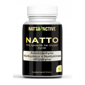   NATTO Aktiv mit Astaxanthin, Kurkumin und Piperin – 60 Kapseln für Gesundheitsunterstützung