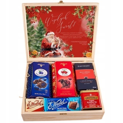  GESCHENKKORB WEIHNACHTSGESCHENK IN PREMIUM BOX mit Signatur, rot
