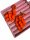  Lange Ohrclips aus Acryl, orange, hell, c40