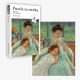  Puzzle mit Bild: Eine junge Mutter näht - Cassatt (60 Teile)