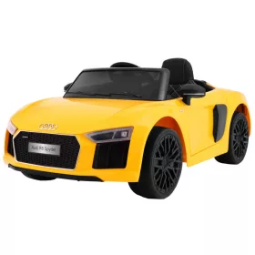    Batteriebetriebener Audi R8 Spyder, gelbe EVA-Fernbedienung, Freistart-Radio, MP3-LED