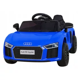    Audi R8 batteriebetrieben für Kinder Blau + Fernbedienung + EVA + Free Start + MP