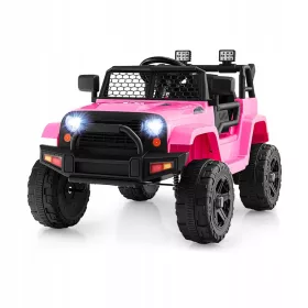    Elektrisches Jeep-Auto für Kinder, rosa, batteriebetriebenes Auto