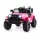  Elektrisches Jeep-Auto für Kinder, rosa, batteriebetriebenes Auto