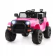  Elektrisches Jeep-Auto für Kinder, rosa, batteriebetriebenes Auto