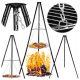  Kamin Dreibein Grill Lagerfeuer Garten hängend großes Lagerfeuer 150 cm