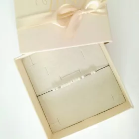    Armband aus Natursteinen - Ich vermisse dich - Morsea-Code-Kodierung