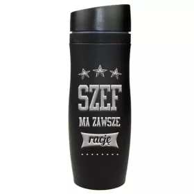  THERMOBECHER FÜR DEN CHEF, MIT NAMEN GRAVUR, GESCHENK