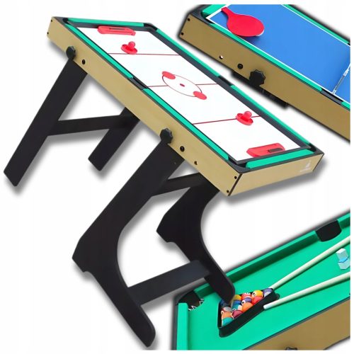  FALTBARER SPIELTISCH 3in1 BILLARD HUMBERGOT PING PONG