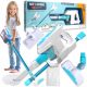  Staubsauger für Kinder, 10-in-1, Sauggeräusch, LED-Licht, 3 Enden, Behälterleistung