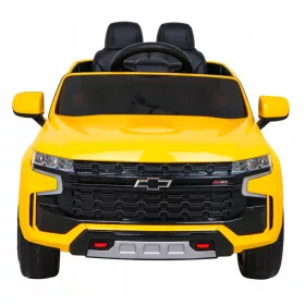    Chevrolet Tahoe Elektroauto für Kinder, Gelb, Fernbedienung, EVA, Radio, MP3