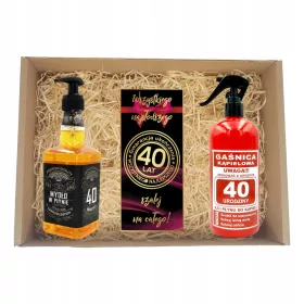    GESCHENKSET SEIFENBAD + SCHOKOLADE ZUM 40. GEBURTSTAG für ihn