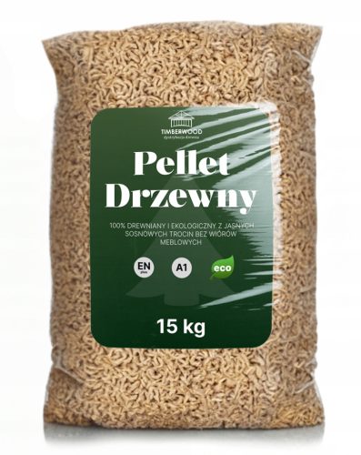  6 mm Premium-Holzpellets, zertifiziertes 100 % Kiefernholz, Brennstoff 975 kg