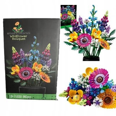  BAUBLÖCKE BLUMENSTRAUß