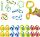  16PCS FIDGET TOY POP IT SENSORISCHES TWIST TANGLE ADHS-SPIELZEUG FÜR KINDER