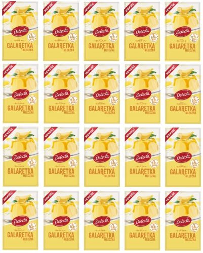 Delecta Bananen-Milchgelee 20x60g im Karton - Glutenfreier Nachtisch