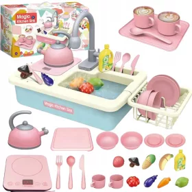    WOOPIE KÜCHENSPÜLE 2in1 MIT BLICK AUF DEN KREIS + ZUBEHÖR