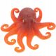  Oktopus aus Silikon in Form eines pfirsichfarbenen Mini-Dekors