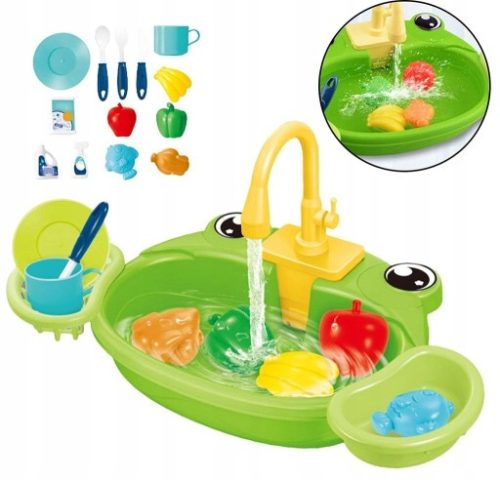  Interaktive Küchenspüle für Kinder mit fließendem Wasser und Zubehör | SCHLIESSEN