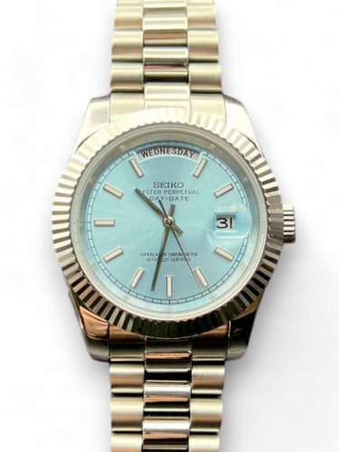  SEIKOMOD DAYDATE HERRENUHR, TÜRKIS