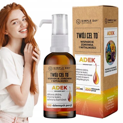 ADEK Vitamin-Tropfen A+D3+E+K2 MK-7 für 250 Tage in einer Flasche