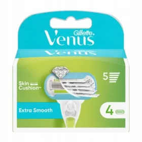    Gillette Venus Extra Smooth (5-Klingen) Ersatzklingeneinsätze – 4 Stk.